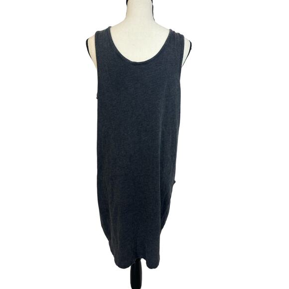 ACDC Juniors XXL (18) Overall Shirt Tank Dress with Pockets Washed Black NWOT - Picture 2 of 5